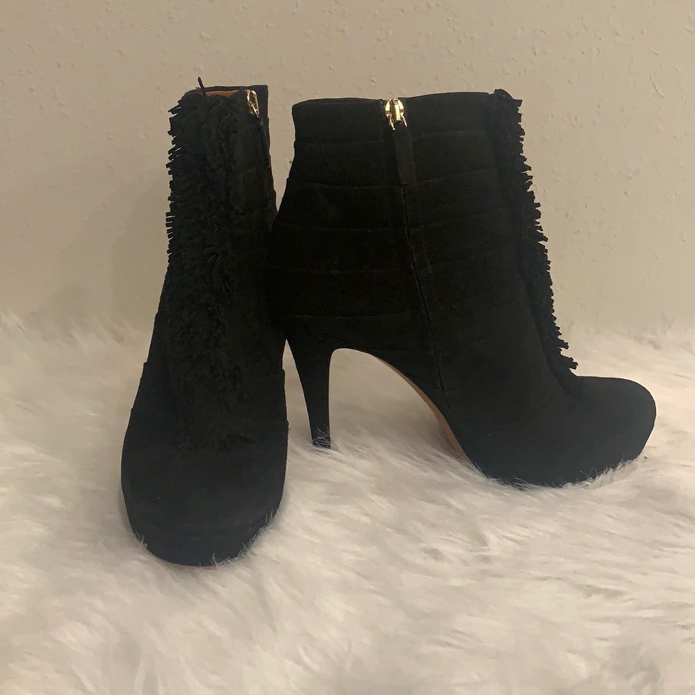 Gucci ankle booties with fringe